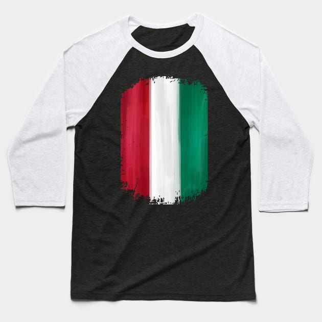 Italy Flag Baseball T-Shirt by Dojaja